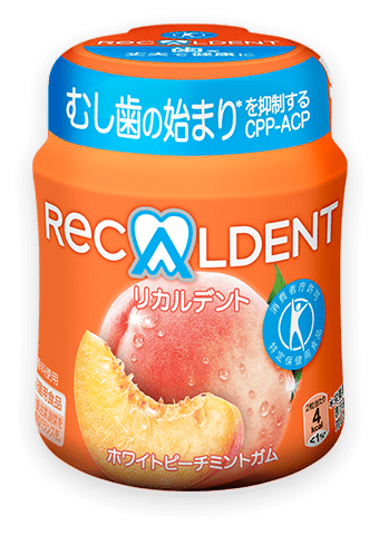 リカルデント
ホワイトピーチミントガム (ボトル)