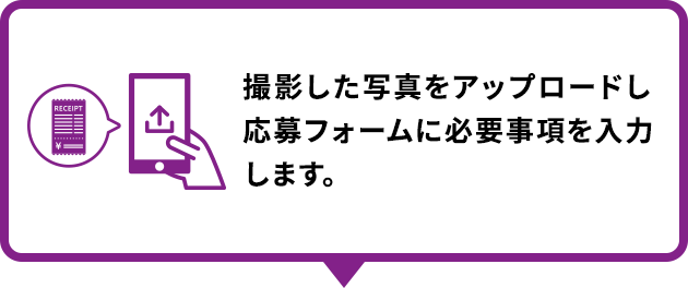 撮影した写真をアップロードし応募フォームに必要事項を入力します。